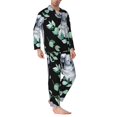 thumbnail image 2 of Fotbe Cartoon Koala Bear Pijama de Hombre con Estampado de Manga Larga, Conjunto de 2 Piezas, Ropa de Dormir Suave y Cómoda con Bolsillos-X-Large, 2 of 7
