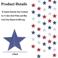 thumbnail image 2 of Topboutique 4th of July Decorations Red White Blue Patriotic Star Streamers Banner Garland Patriotic Hanging Decorations for Independence Day Celebration Holiday Decorations,6 Pcs-6.56 ft/Pc, 2 of 7