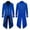 F-303Blue, variant on Mens Vintage Overcoat Top With Pockets Long Sleeve Lapel Solid Color Buttons Slim Fit Retro Style Coat For Stage Performance And Party,Black,L