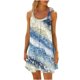 thumbnail image 1 of Vestido de Verano para las Mujeres Impreso sin Mangas Cuello Redondo, Suelto de Rodilla de Longitud Vestido Casual para la Primavera, 1 of 4