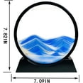 thumbnail image 3 of Moving Sand Art Picture, Sand Art Liquid Motion 3D Deep Sea Sandscape for Desktop Home Office Work Ocean Decor(Blue, 7"), 3 of 13