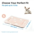 thumbnail image 4 of Dog Crate Mats with Non Slip Bottom Washable Dog Bed for Cage Soft Dog Crate Pad with Star Pattern, Pink, 22*13, 4 of 7