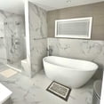 thumbnail image 3 of The Tile Life Adonis Pure 24" x 48" White Satin Porcelain Floor and Wall Tile, Case (2 Tiles), 3 of 13