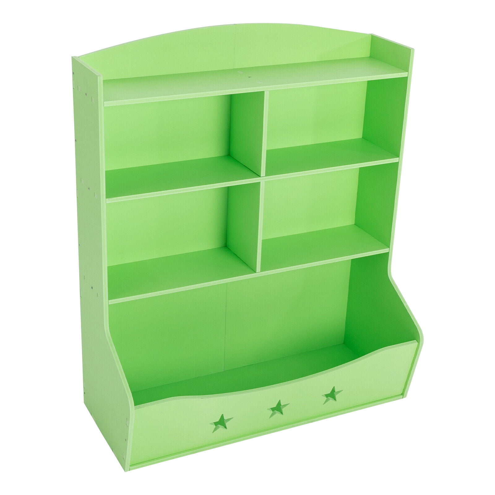 Kids Bin Toy Storage Box Bookcase Organizer Shelf Playroom Bookshelves Green