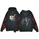 thumbnail image 2 of Sudaderas con capucha con cara de fantasma para hombre, ropa de calle Harajuku con estampado de terror de película, Hip Hop, Y2k, Tops casuales Unisex, 2 of 4