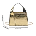 thumbnail image 2 of Bolso bandolera para mujer Cadena Patrón de cocodrilo Bolsos de mensajero Monedero femenino (Oro) Likrtyny Para Estrenar, 2 of 2
