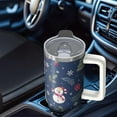 thumbnail image 5 of Xmas Holiday 30oz Christmas Tumbler with Handle, Santa Snowman Cup with Lid, Winter Festive Stainless Steel Coffee Mug, Gifts for Women, 5 of 5