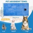 thumbnail image 4 of Kit de ducha para mascotas ElighMoo Blue, juego de cepillos de champú con toalla, 4 of 6