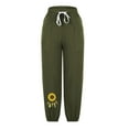 thumbnail image 4 of VEKDONE Womens Linen Long Pants Army Green M, 4 of 6