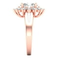 thumbnail image 3 of Halo Engagement Ring for Women - 2.72ct White Sapphire in 18K Rose Gold Promise Ring, 3 of 6