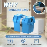 Redodo Portable Battery Box, Max. 60A Current Group 24-27 12V Battery Box for RV, Trolling Motor