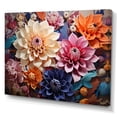 thumbnail image 2 of Designart "Dreaming of Dahlias I" Floral Canvas Print, 2 of 5