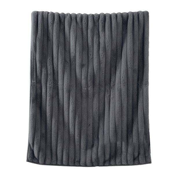 Mantas Suaves Y Tira Doble Capa Raschel Manta 70x100cm, Mantas Gruesas para el Invierno para la Cama Sofá Azul Rosa Blanco Café Gris Caqui