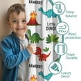 thumbnail image 3 of Blackout Kids Curtains,White Dinosaurs Volcanoes Leaves Pattern Childrens Insulated Curtains Set Of 2,Bedroom Essentials,Toddler Room Decor 42"x84", 3 of 5