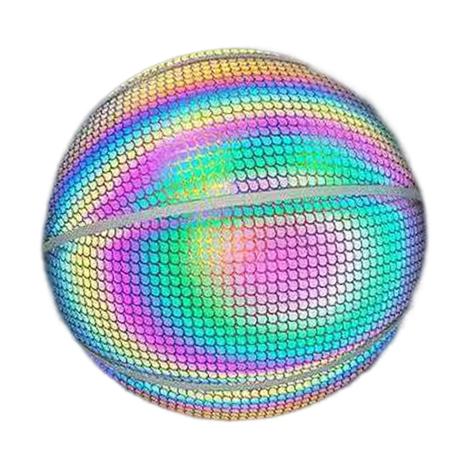 PU Glowing Basketball Training Equipment Glow in The Dark for Girls Boys Style B
