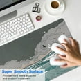 thumbnail image 4 of Green Waves and Dark Clouds&nbsp;desk Mouse Padwaterproofnon Slip&nbsp;for Office Home Work GamingmousepadsRubber Base Mousepad with Stitched Edges 31.5x11.8inches, 4 of 7