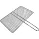 thumbnail image 1 of Grilling Basket Stainless Steel Barbecue BBQ Grill Basket Wire Net with Handle for Fish Meat Vegetables Shrimp Outdoor Grill Accessories, 1 of 5
