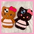 thumbnail image 2 of Sanrio-fundas de teléfono con falda estereoscópica 3D de Hello Kitty para iPhone 14, 13, 12, 11 Pro Max Plus, Y2K, accesorios de cubierta trasera a prueba de golpes Fivean unisex, 2 of 2