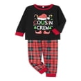 thumbnail image 4 of Christmas Family Pajamas Set Reindeer Pattern Tops And Pants, 4 of 9