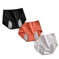 thumbnail image 3 of Audhol Period Underwear for Women! Womens High Waisted Bikini Underwear Smooth Hipster Underwear Breathable Ladies Period Underwear Dark Gray L, 3 of 8