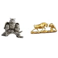 thumbnail image 1 of Figura decorativa de búho y toro, adorno de mesa para sala de estar u oficina, decoración Feng Shui, estatua de , oso y ganado chino, regalo, 1 of 8
