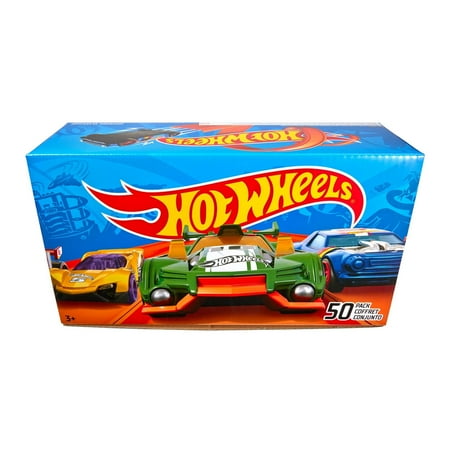 Hot Wheels 50-Car Pack Of 1:64 Scale Vehicles For Kids & Collectors (Styles May Vary)