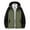 Green, variant on FDGIU Men's Heavy Duty Quilted Puffer Parka - Winter Long Coat with Hood, Windproof Cold Weather Outerwear