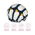thumbnail image 5 of Kdxio Space Math Times Tables Print Shower Cap for Women,Elastic and Reusable,Double Waterproof Layers Bathing Hat, 5 of 6
