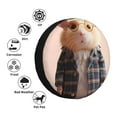 thumbnail image 4 of Honeii Cute Mouse In Glasses Print Tire Covers, Waterproof Anti-UV Sun Snow Rain Tire Covers for Trailers, RV, Camper, SUV, Truck-16 inch, 4 of 6