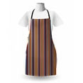 thumbnail image 3 of Colorful Apron, Vertically Flowing Straight Stripes Festival Theme Simplistic Flows of Strips, Unisex Kitchen Bib with Adjustable Neck for Cooking Gardening, Adult Size, Multicolor, by Ambesonne, 3 of 4