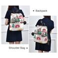 thumbnail image 4 of FORMRS Women's Travel Backpack Purse Anti-theft Hidden Pockets Casual Shoulder Bag, Christmas Train, 4 of 7