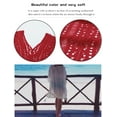 thumbnail image 6 of Swimsuit Cover Up for Women Crochet Sleeveless Tunic V Neck Bikini Beachwear Sheer Bathing Suit Coverups Alsol Lamesa, 6 of 6