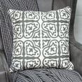 thumbnail image 2 of Parkland Collection Heera Traditional Grey and White Pillow Cover With Down Insert, 2 of 10