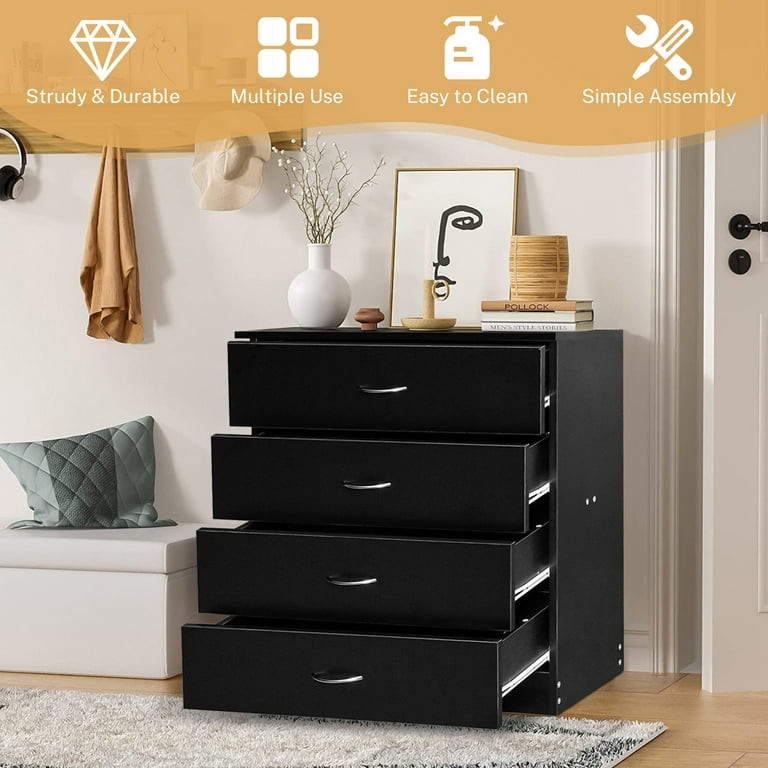 modern 4 drawer dresser instructions (3 pack) Better Homes & Gardens Modern Farmhouse 4-Drawer Dresser, Rustic Gray Finish