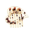 thumbnail image 4 of Unique Bargains 1 Pc Fashion Heart-Shaped Hollow Hair Clips Hairdo Clip Light Brown, 4 of 5
