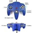 thumbnail image 2 of LUXMO N64 Classic USB Controller, Retro N64 USB Wired PC Controller Joystick for Windows PC & Mac Retro Pie(Blue), 2 of 5