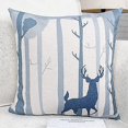 thumbnail image 2 of Linen Deer Nordic Retro Pattern Pillowcase Soft Pillowcase Sofa Home Car Office Decoration, 2 of 4