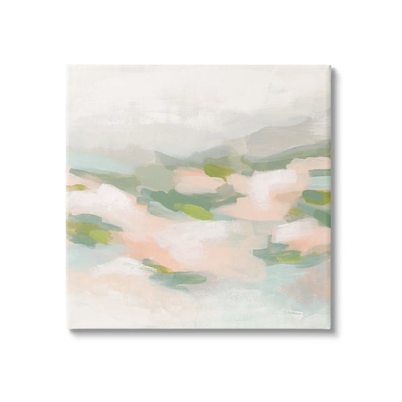 Stupell Industries Pastel Nature Landscape Abstract Painting Gallery Wrapped Canvas Art Print Wall Art, 17 x 17