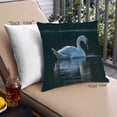 thumbnail image 1 of Ahgly Company Coussin d'Extérieur Animaux Cygne, 18 Pouces par 18 Pouces, 1 of 6