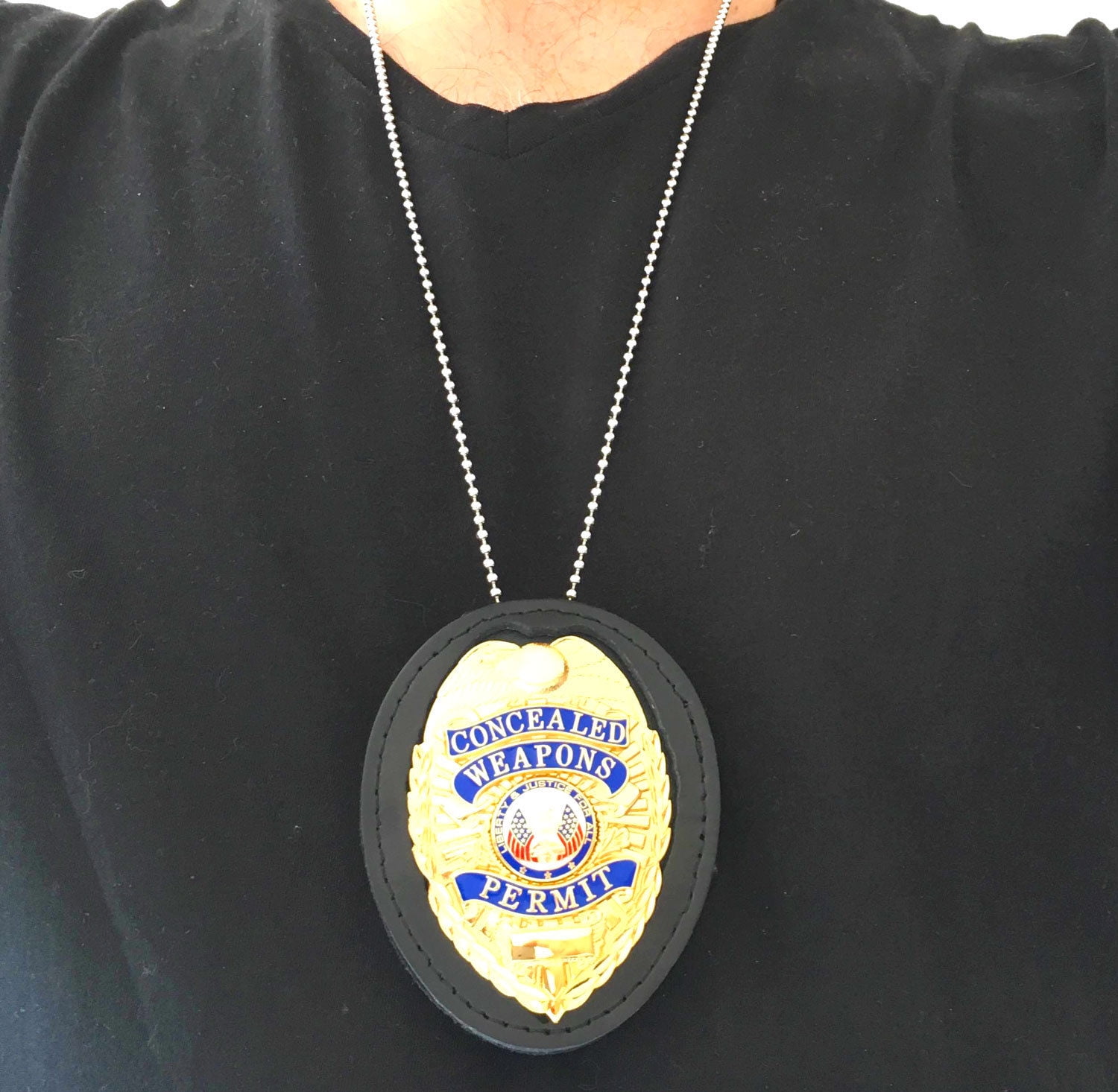  DSLSQD Police Badge Holder, Security Badge Holder