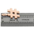 thumbnail image 4 of 10K Rose Gold Mini Number # Pendant Block Font Charm Hashtag Plus Sign | Hashtag, 4 of 4
