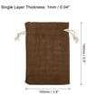 thumbnail image 2 of REGALWOVEN Coin Sacks Bag, Bank Deposit Change Transit Bags with Drawstring Brown, 2 of 7