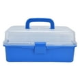 thumbnail image 1 of Boîte à Outils Pliante Portable, Boîte de Rangement en Plastique Boîte de Rangement en Plastique Portable Boîte de Rangement Pliante Organisateur d'Outils à Couches Solution Innovante, 1 of 14