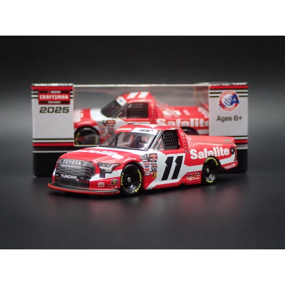 (Open Box) 2025 25 TOYOTA TUNDRA 11 COREY HEIM SAFELITE WIN NASCAR TRUCK 1:64 SCALE DIECAST CAR