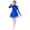 Blue, variant on Figure Ice Skating Dress for Girls Long Sleeve Sequins Mesh Tutu Skirt Leotard Ballet Jazz Dance Dress Pink 16