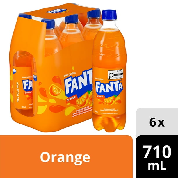 Fanta Orange Bottles, 710 mL, 6 Pack - Walmart.ca
