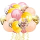 thumbnail image 1 of Kit de globos de fiesta Hawaii, 63 unidades, látex, 30 cm, oro rosa con cinta, 1 of 1