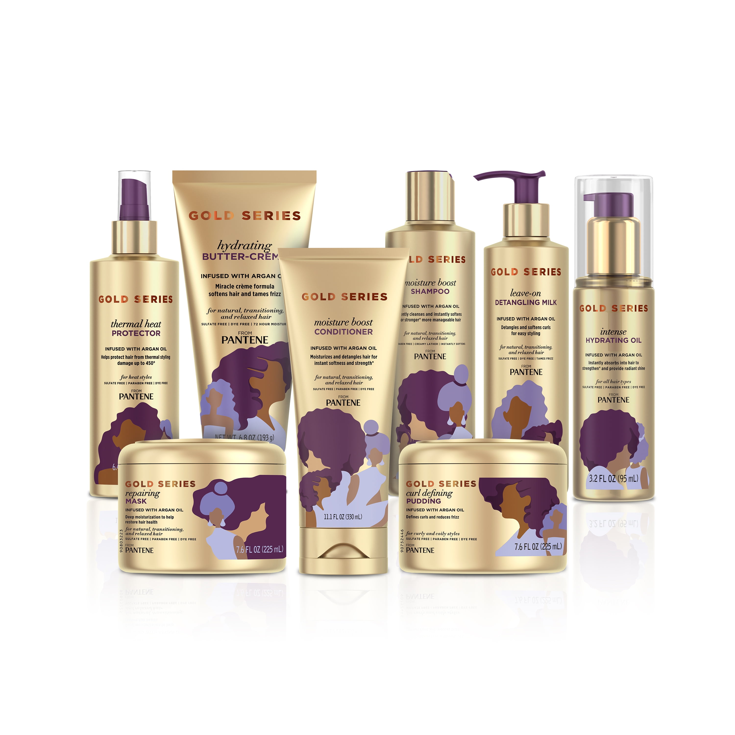 Gold Series From Pantene Butter Cream Hydrating Sulfate Free 6 8 Oz Walmart Com Walmart Com