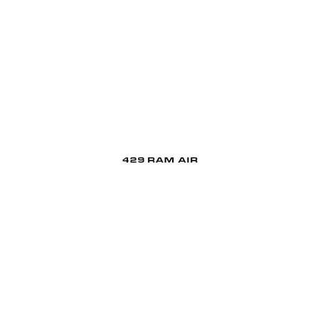 MACs Auto Parts Premier Products 44-47293 Mustang 429 Ram Air Hood Decal, Black