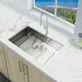 thumbnail image 5 of KBFmore 28 inch 18 Gauge ADA Undermount Double Bowl Square Kitchen Sink with 4 PCs Sink Accessories, 5 of 11